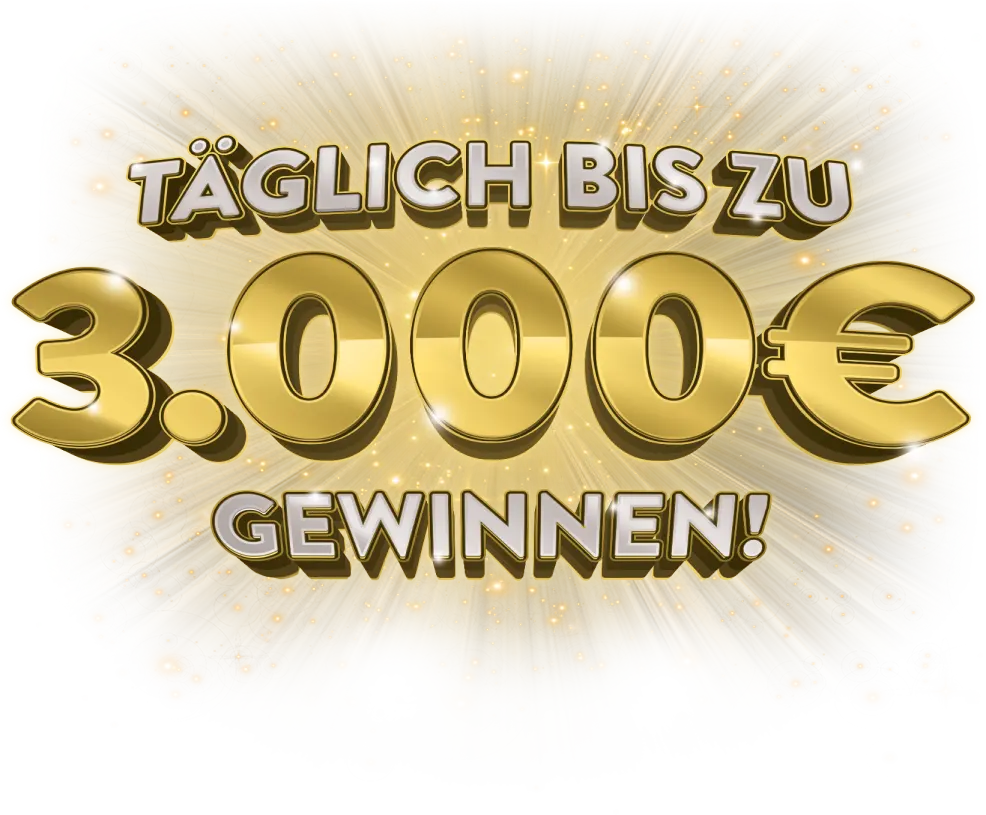 Täglich bis zu 3.000 € gewinnen!